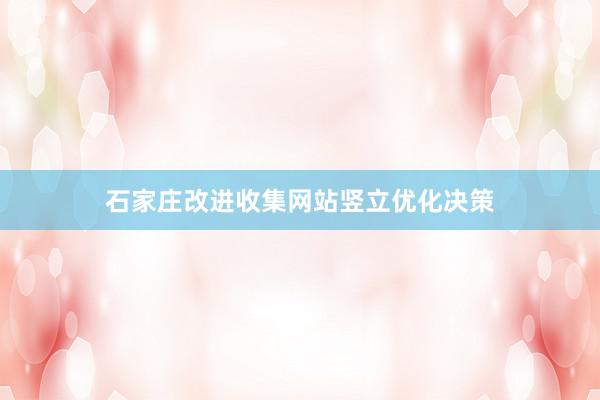 石家庄改进收集网站竖立优化决策