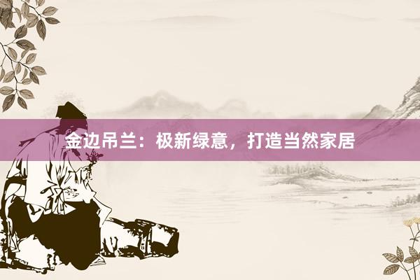 金边吊兰：极新绿意，打造当然家居
